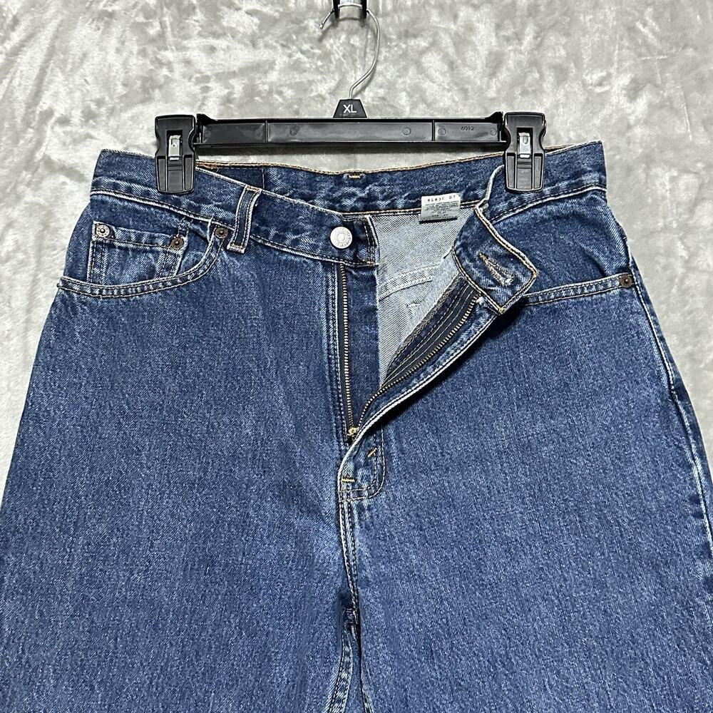 Vintage 00's Levis 512 Slim Fit Tapered‎ Leg Jeans Womens Size 12 Short Blue USA - Picture 2 of 12